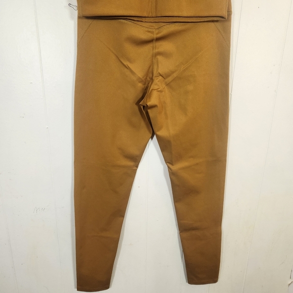 Girlfriend Collective Paloma Bra High Waist Legging Set Size Large In Saddle - Picture 8 of 16